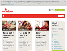 Tablet Screenshot of homeserve.com